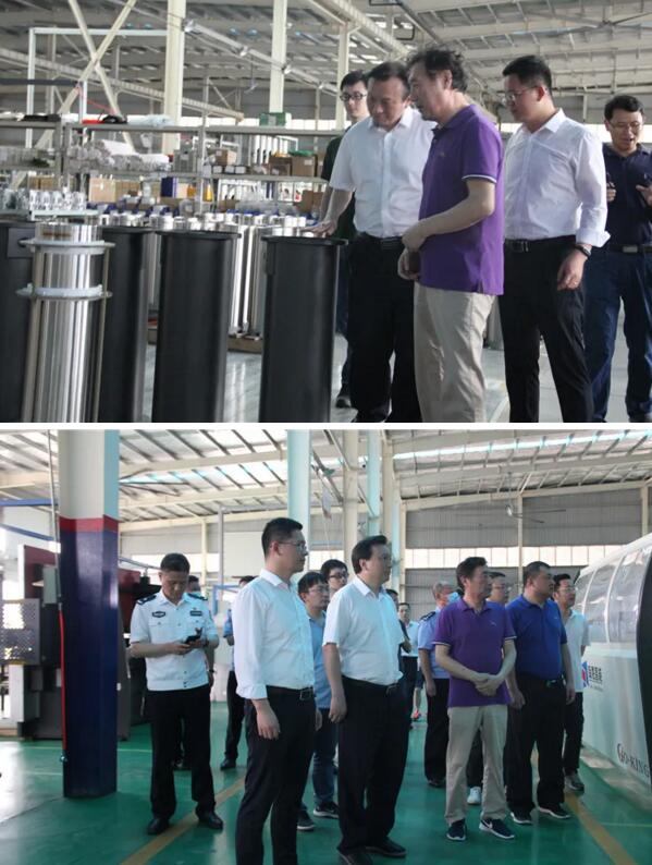 南昌市副市長、公安局局長萬秀奇一行參觀百勝智能制造基地