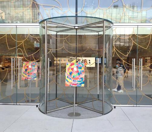 水晶自動旋轉(zhuǎn)門