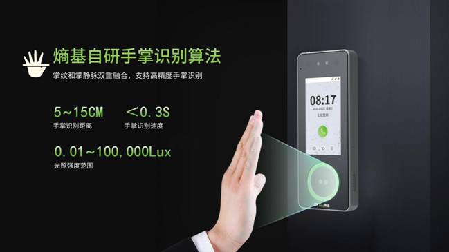 熵基自研手掌識別算法