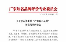 再添榮譽(yù)丨熱烈祝賀金鴻星獲評第七批“廣東知名品牌”