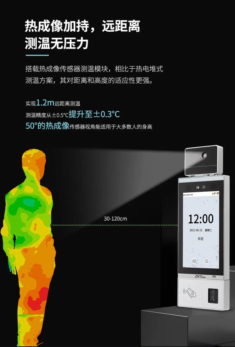 非接觸感知體驗(yàn)！測溫通行快人一步
