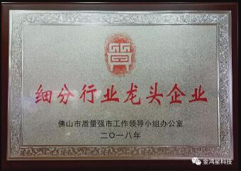 重磅?。。崃易ＹR金鴻星入選“佛山市細(xì)分行業(yè)龍頭企業(yè)”名單