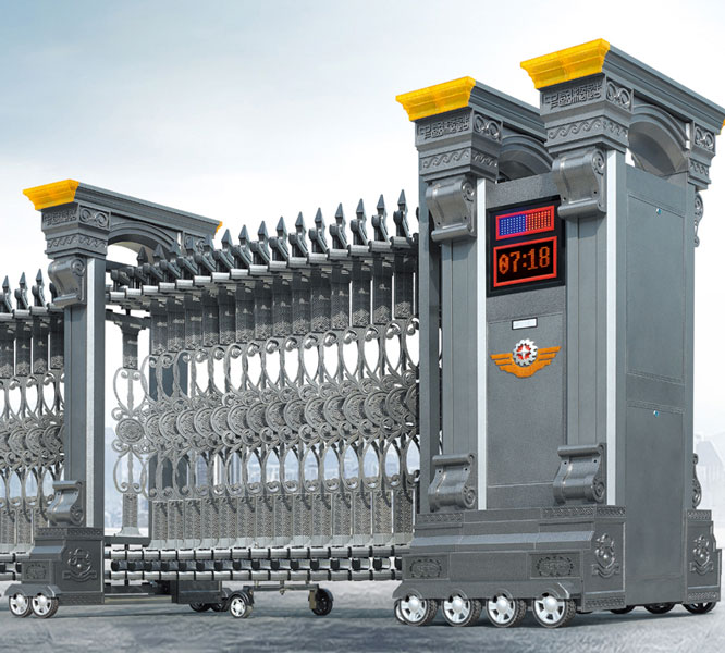 耀系390A(古銅銀)鋁合金伸縮門