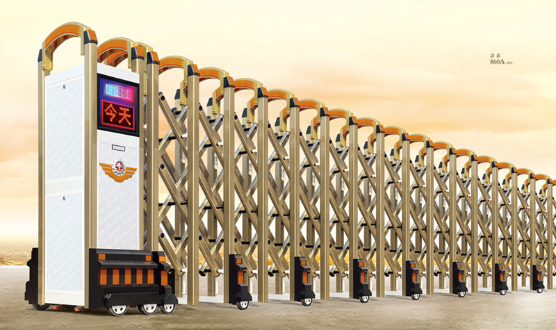 諾系860A（香檳）鋁合金伸縮門