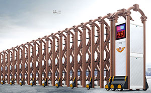 鋁合金伸縮門 - 悅系二排連動809A（古銅金）鋁合金伸縮門