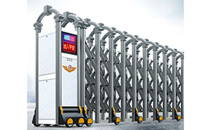 鋁合金伸縮門(mén) - 悅系三排連動(dòng)809A（古銅銀）鋁合金伸縮門(mén)