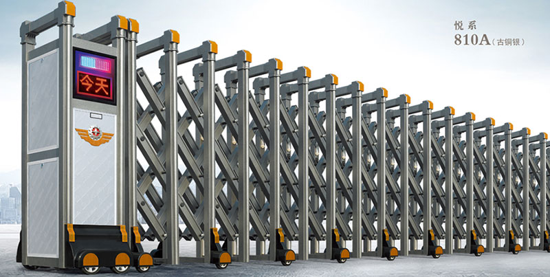 悅系810A（古銅銀）鋁合金伸縮門