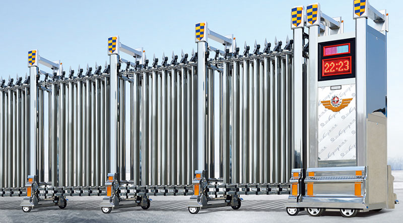 精鋼門G397A不銹鋼伸縮門