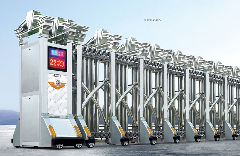 精鋼門(mén)G330A不銹鋼伸縮門(mén)