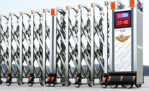 不銹鋼伸縮門 - 精鋼門G323C不銹鋼伸縮門