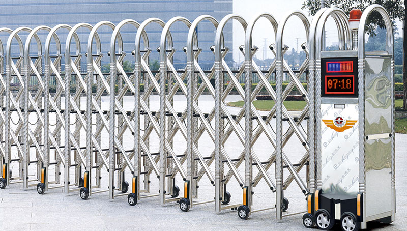 精鋼門(mén)G319不銹鋼伸縮門(mén)