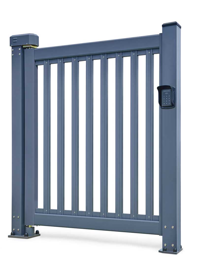 人行通道快速平開門【100柱】K2-B1（深灰）