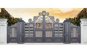 鋁藝大門 - 盧浮幻影-皇冠-LHG17101鋁藝大門