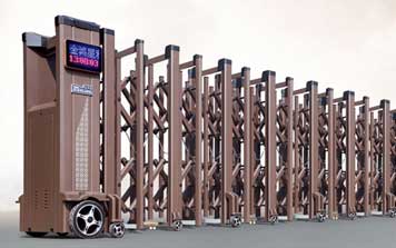 電動(dòng)伸縮門 - 星18-19B（深咖）伸縮門