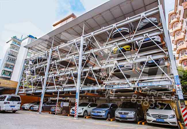 廣州天龍酒店立體車庫案例 - 中出網(wǎng)-智能出入口與停車充電門戶