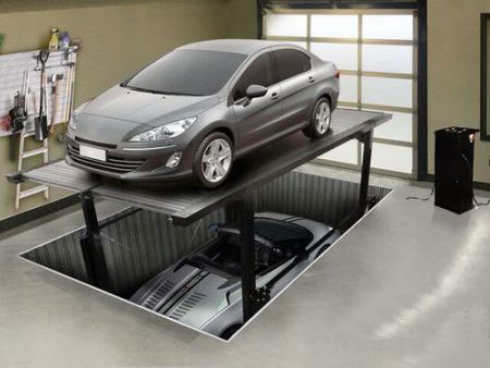 地坑式簡易升降兩層立體車庫