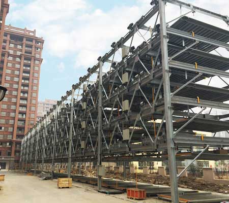 合肥蒙城玖隆皇家花園立體車庫(kù)案例 - 中出網(wǎng)-智能出入口與停車充電門戶