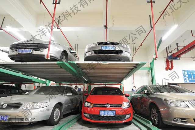 兩層后懸臂升降橫移立體車庫