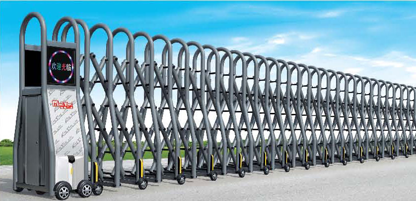 鋁材曲美1號電動伸縮門