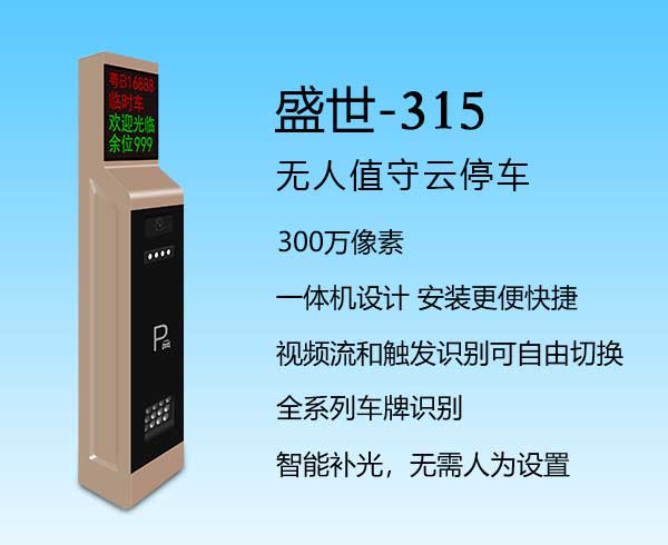 盛世-315車牌識別系統