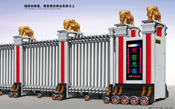 電動(dòng)伸縮門 - 聚福門003(雙排)伸縮門
