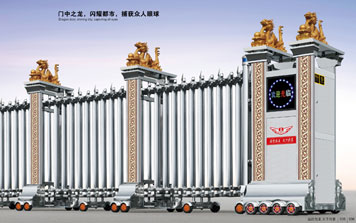 電動(dòng)伸縮門 - 聚財(cái)門002(單排)伸縮門