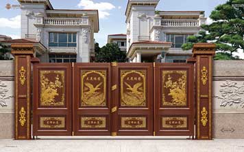 豪華別墅懸浮折疊大門-XYH-LY-1005