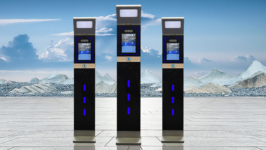 金建星智能-人臉識別測溫門崗機