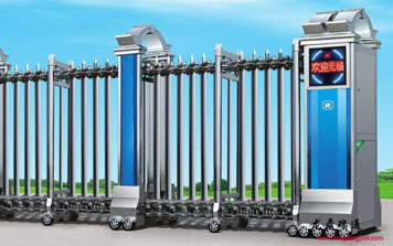 不銹鋼伸縮門 - 不銹鋼電動(dòng)伸縮門LD-185