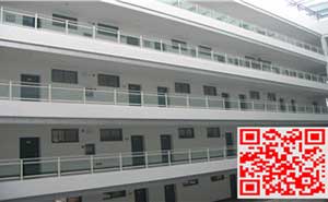 金華職業(yè)技術(shù)學(xué)院玻璃陽臺護(hù)欄、飄窗護(hù)欄案例