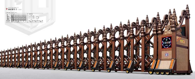 鋁合金伸縮門-皇家壹號D