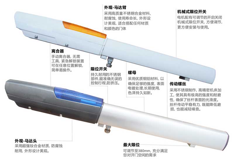 VorteX系列滑動(dòng)式平開(kāi)門電機(jī)