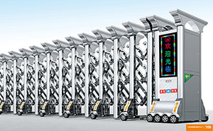 不銹鋼伸縮門 - 寶盾1588-C不銹鋼伸縮門