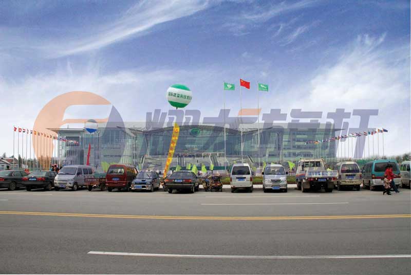 山東壽光國(guó)際會(huì)展中心旗桿案例 - 中出網(wǎng)-智能出入口與停車充電門戶