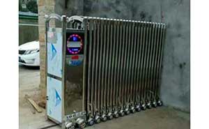 銀三角鴻運機(jī)械伸縮門案例 - 中出網(wǎng)-智能出入口與停車充電門戶