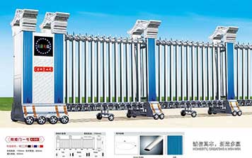 輝煌門系列不銹鋼電動伸縮門