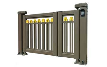 人行通道快速平開(kāi)門(mén)【150柱】K2-A4（深咖）