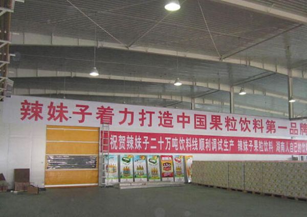 湖南辣妹子食品股份有限公司快速門案例 - 中出網(wǎng)-智能出入口與停車充電門戶