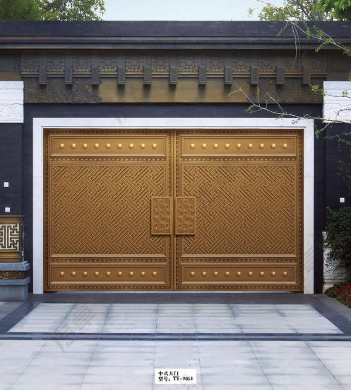 鋁藝精鑄庭院門系列-中式大門TY-2054