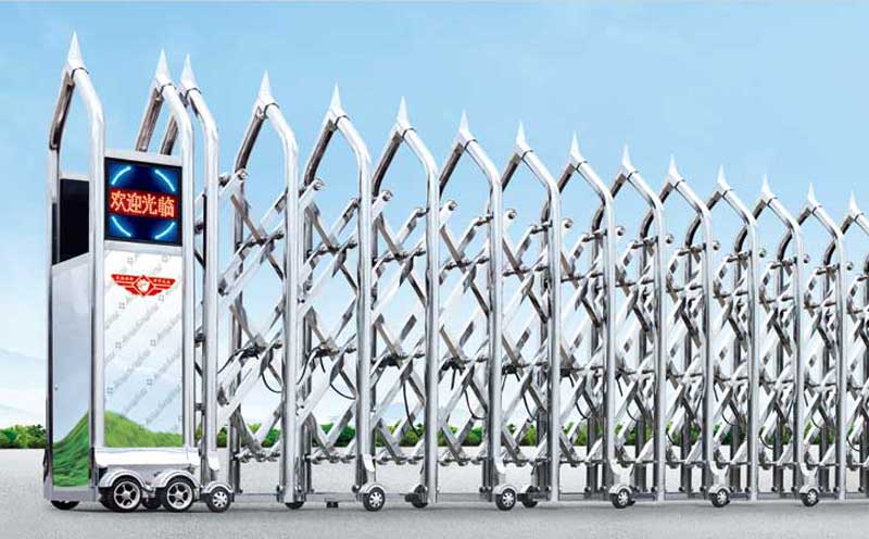 鼎峰門不銹鋼伸縮門