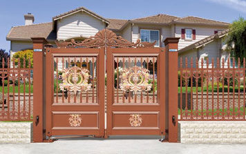 智能懸浮折疊門718D（古銅金）