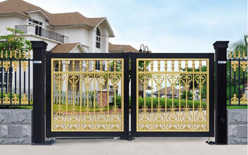 智能懸浮折疊門718E（黑+金色）