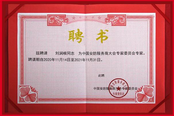 中國(guó)安防服務(wù)商大會(huì)專家委員會(huì)專家