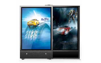 人行通道無軌平移廣告門