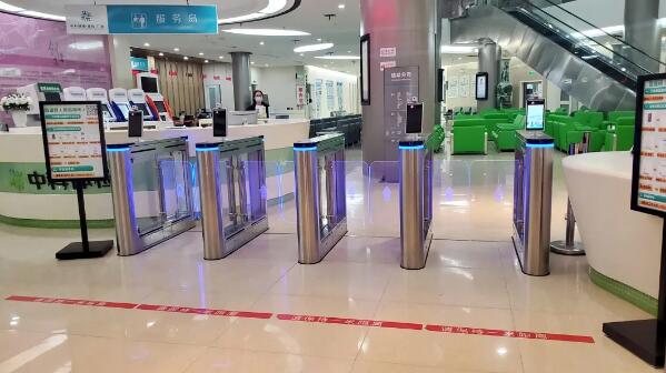 百勝智能提供的智慧人行BS-BZ08-H通道擺閘