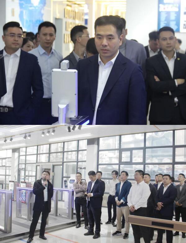 公司陪同人員向江西省委、省青年企業(yè)家協(xié)會(huì)嘉賓展示、講解了百勝城市級(jí)智慧停車解決方案的落地、應(yīng)用