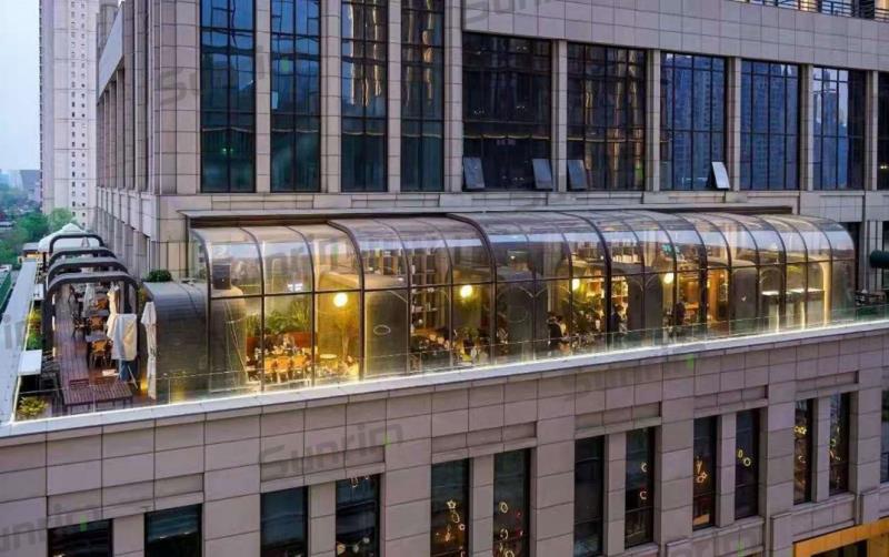 商場(chǎng)露臺(tái)餐廳移動(dòng)陽(yáng)光房