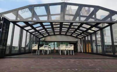 集團總部大樓屋頂戶外餐廳移動陽光房