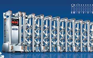 門之魂X5-A不銹鋼精拋電動伸縮門