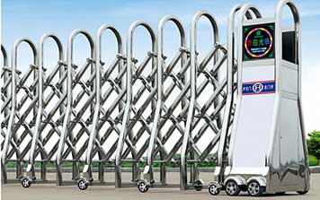 金士盾一號不銹鋼精拋電動伸縮門